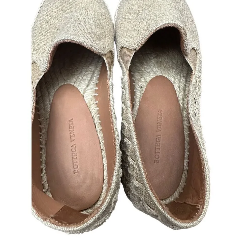 Bottega Veneta Women's Woven Leather Espadrille Flats